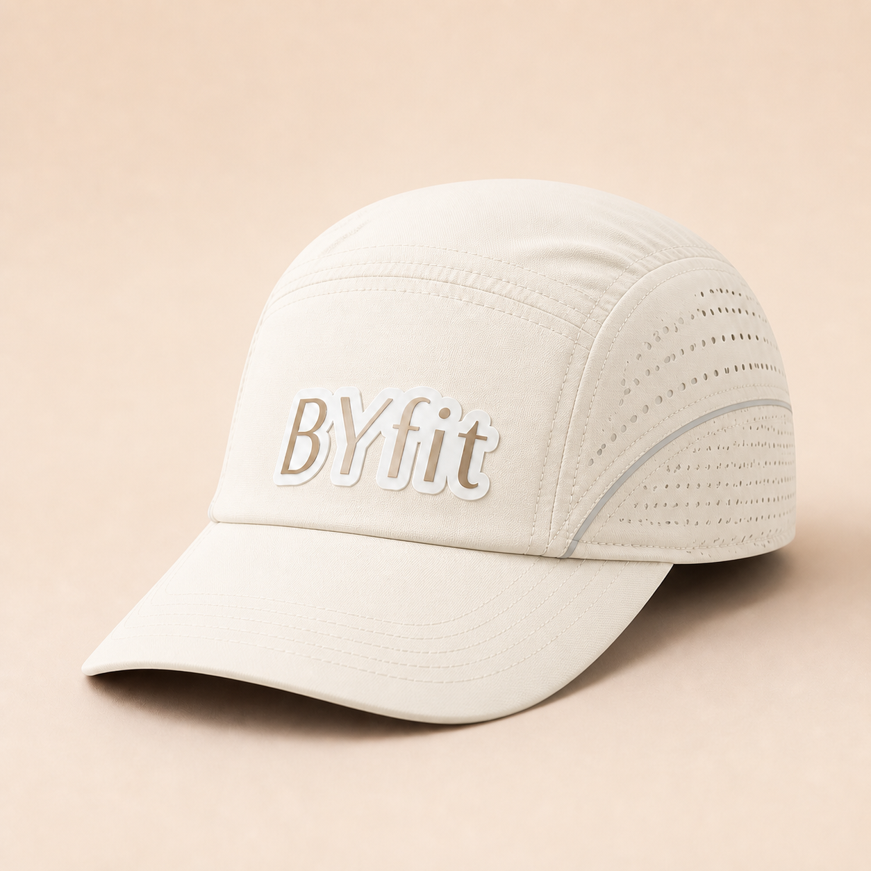 Gorra Deportiva BYfit Ivory