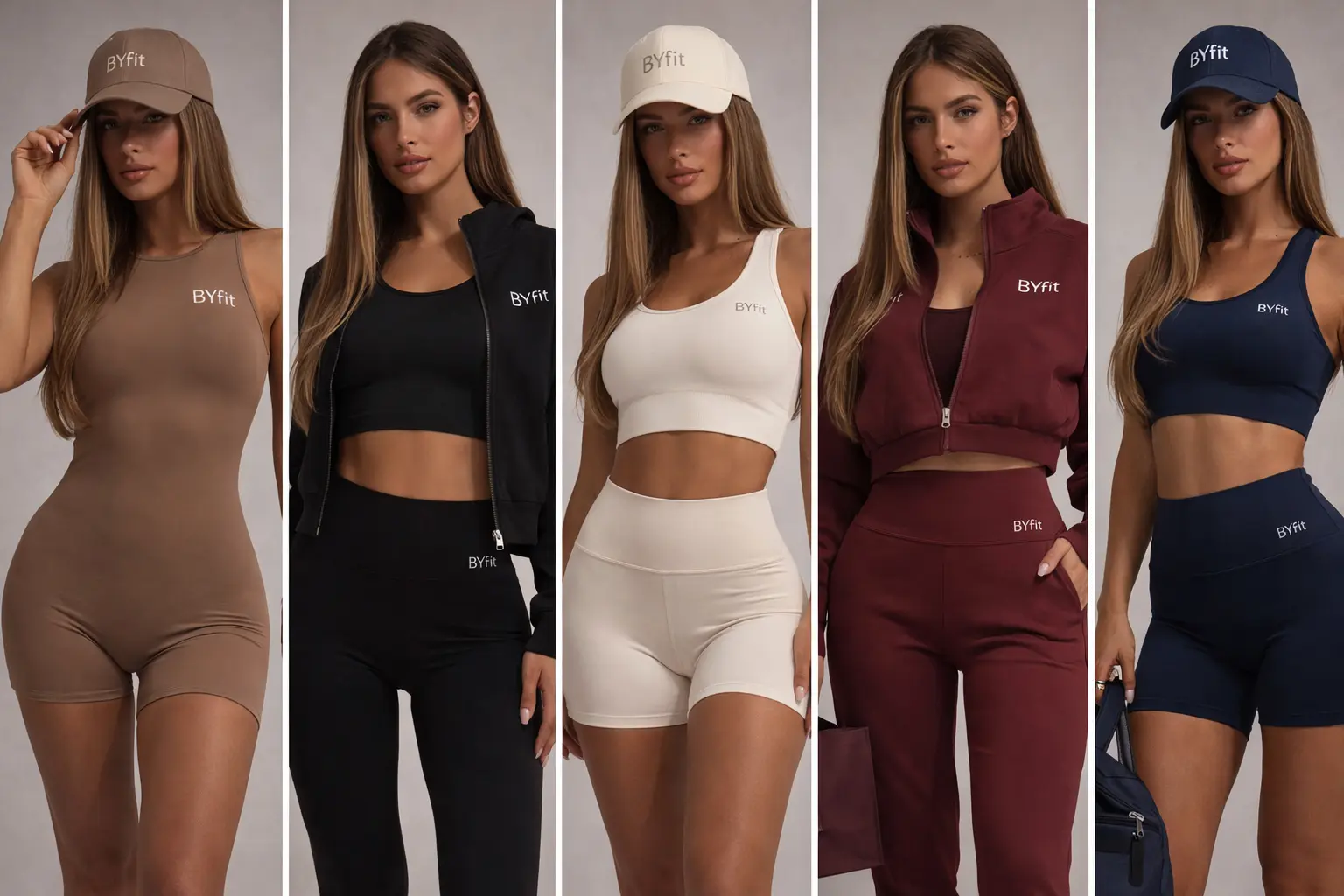 Cinco looks BYfit en marrón neutro, negro, ivory, burgundy y navy